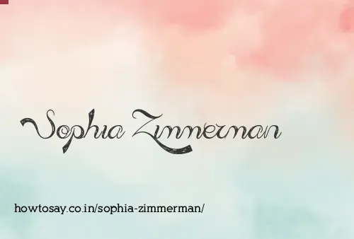Sophia Zimmerman
