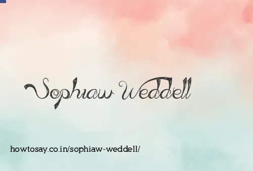 Sophiaw Weddell