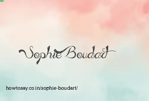 Sophie Boudart