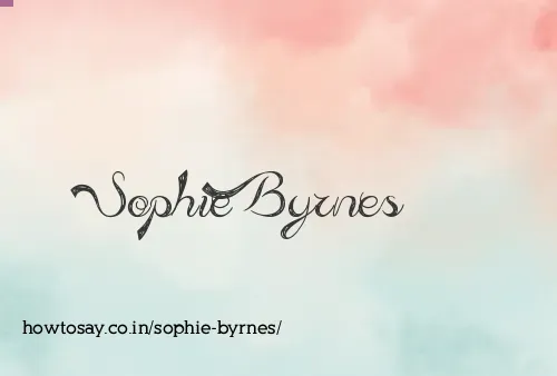 Sophie Byrnes