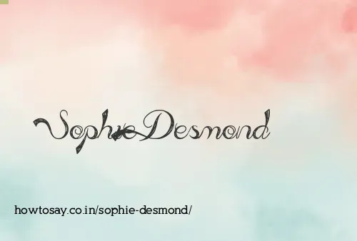 Sophie Desmond