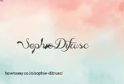 Sophie Difrusc