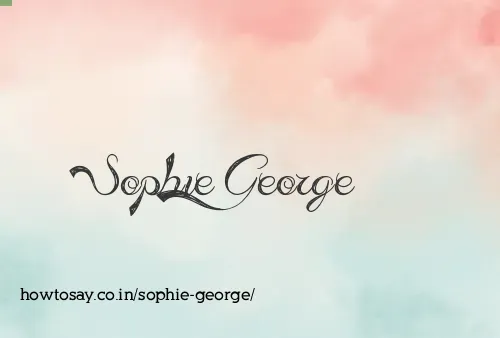 Sophie George