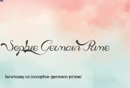 Sophie Germain Prime