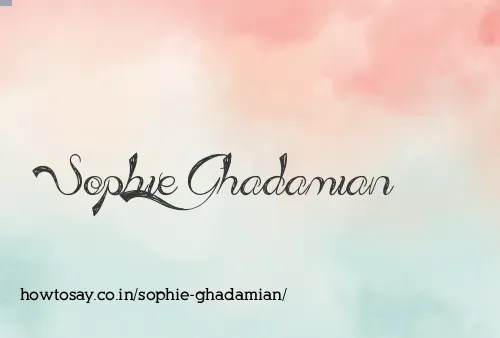 Sophie Ghadamian