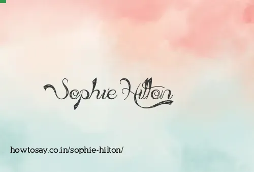 Sophie Hilton