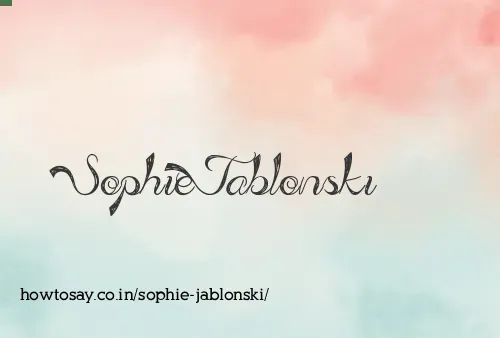 Sophie Jablonski