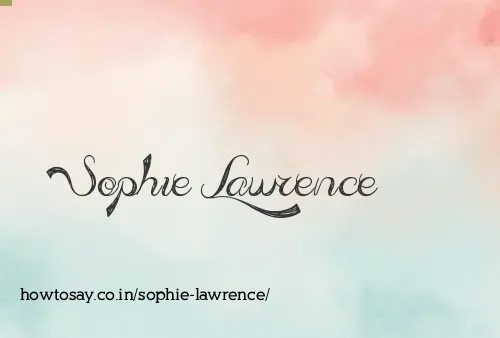 Sophie Lawrence