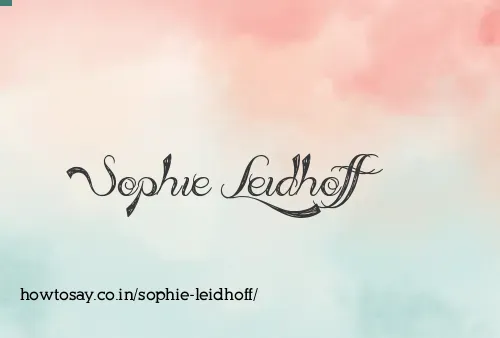 Sophie Leidhoff