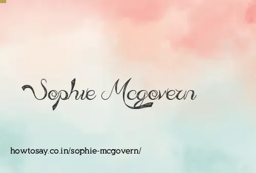 Sophie Mcgovern
