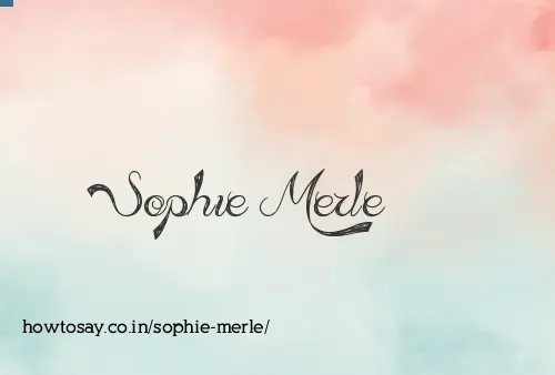 Sophie Merle