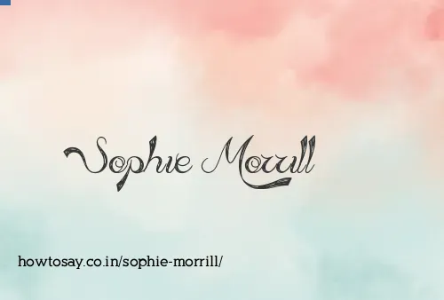 Sophie Morrill