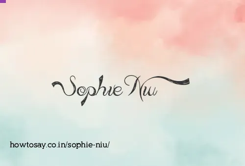 Sophie Niu