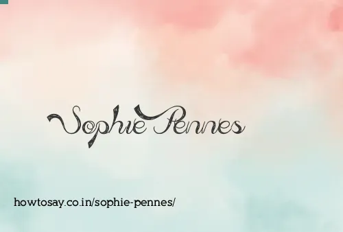 Sophie Pennes