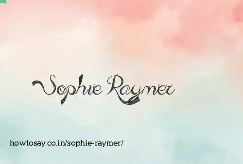 Sophie Raymer
