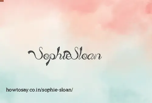 Sophie Sloan