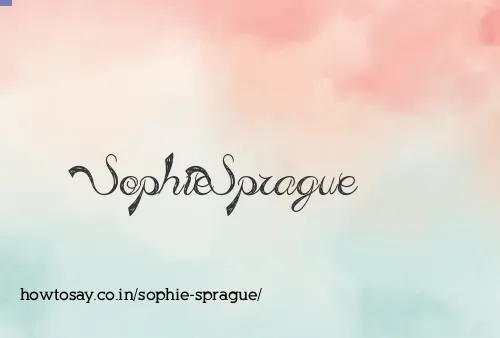 Sophie Sprague