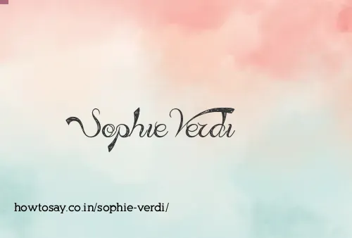 Sophie Verdi
