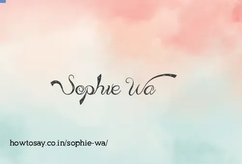Sophie Wa