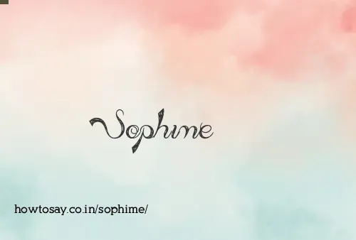 Sophime