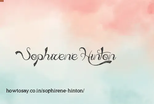 Sophirene Hinton