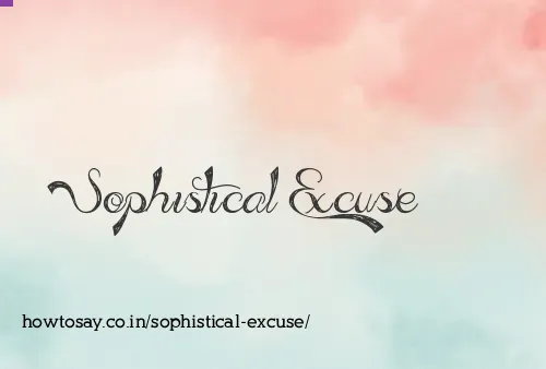 Sophistical Excuse