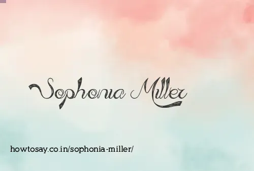 Sophonia Miller