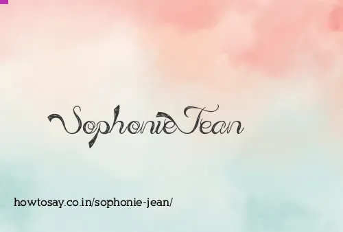 Sophonie Jean
