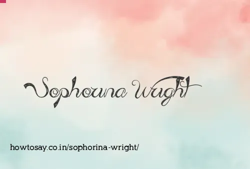 Sophorina Wright