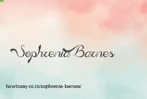 Sophrenia Barnes