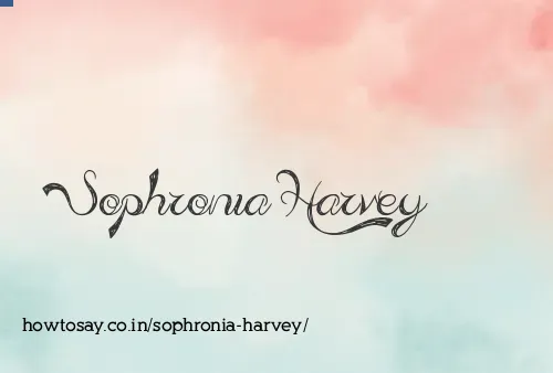 Sophronia Harvey