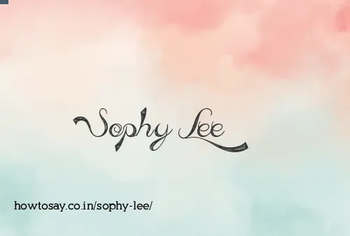 Sophy Lee