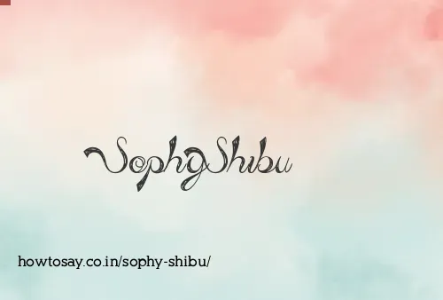 Sophy Shibu