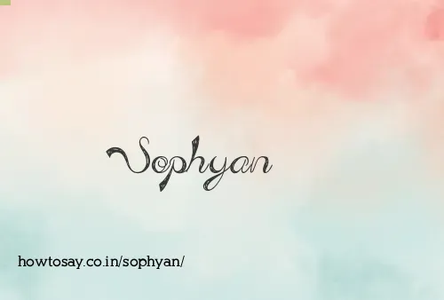 Sophyan