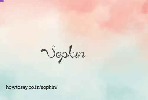 Sopkin