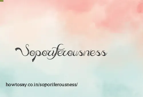 Soporiferousness