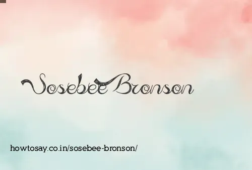 Sosebee Bronson