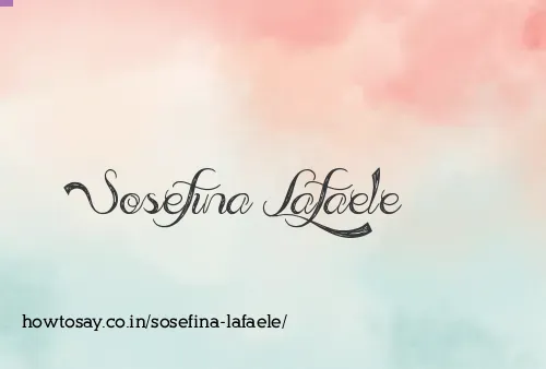 Sosefina Lafaele
