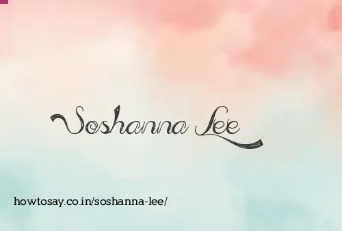 Soshanna Lee