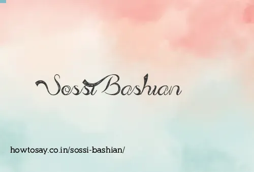 Sossi Bashian
