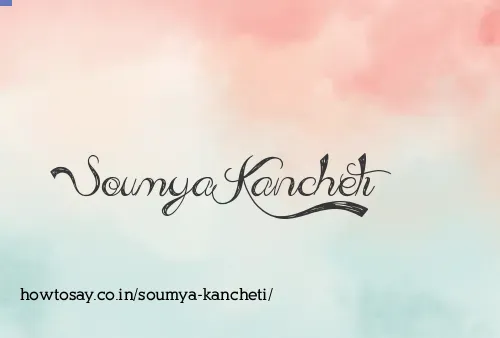 Soumya Kancheti