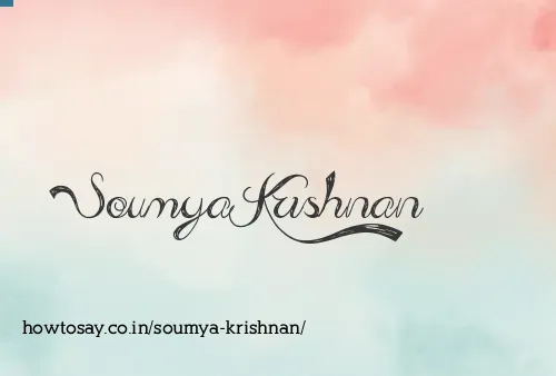 Soumya Krishnan