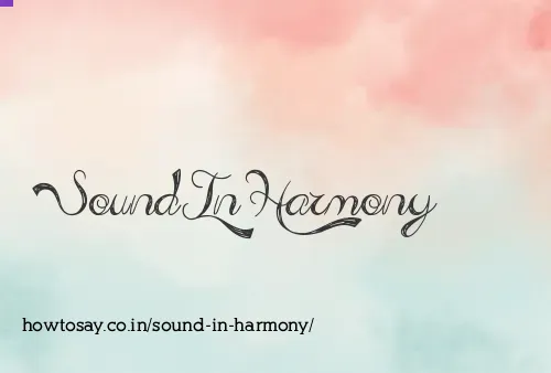 Sound In Harmony