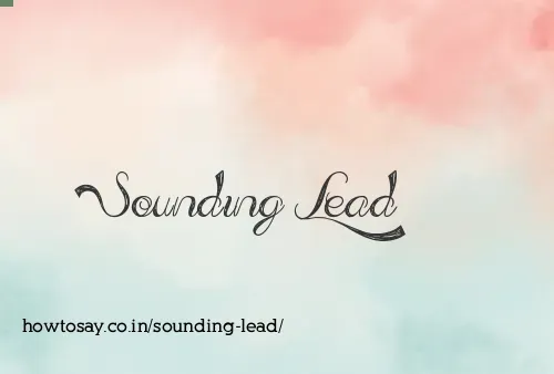 Sounding Lead