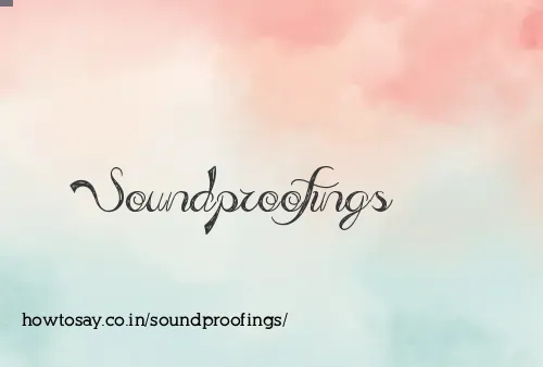 Soundproofings