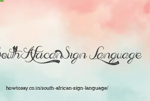 South African Sign Language