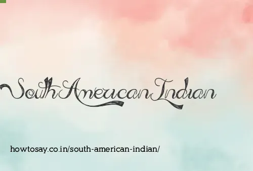 South American Indian
