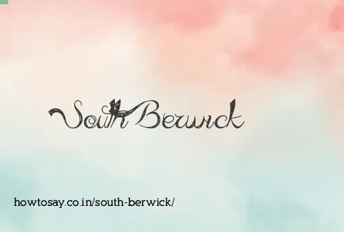 South Berwick