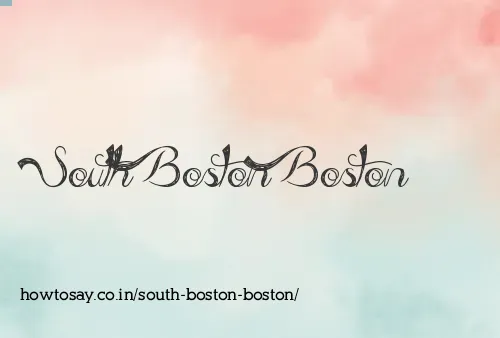 South Boston Boston