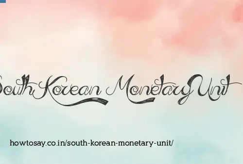 South Korean Monetary Unit